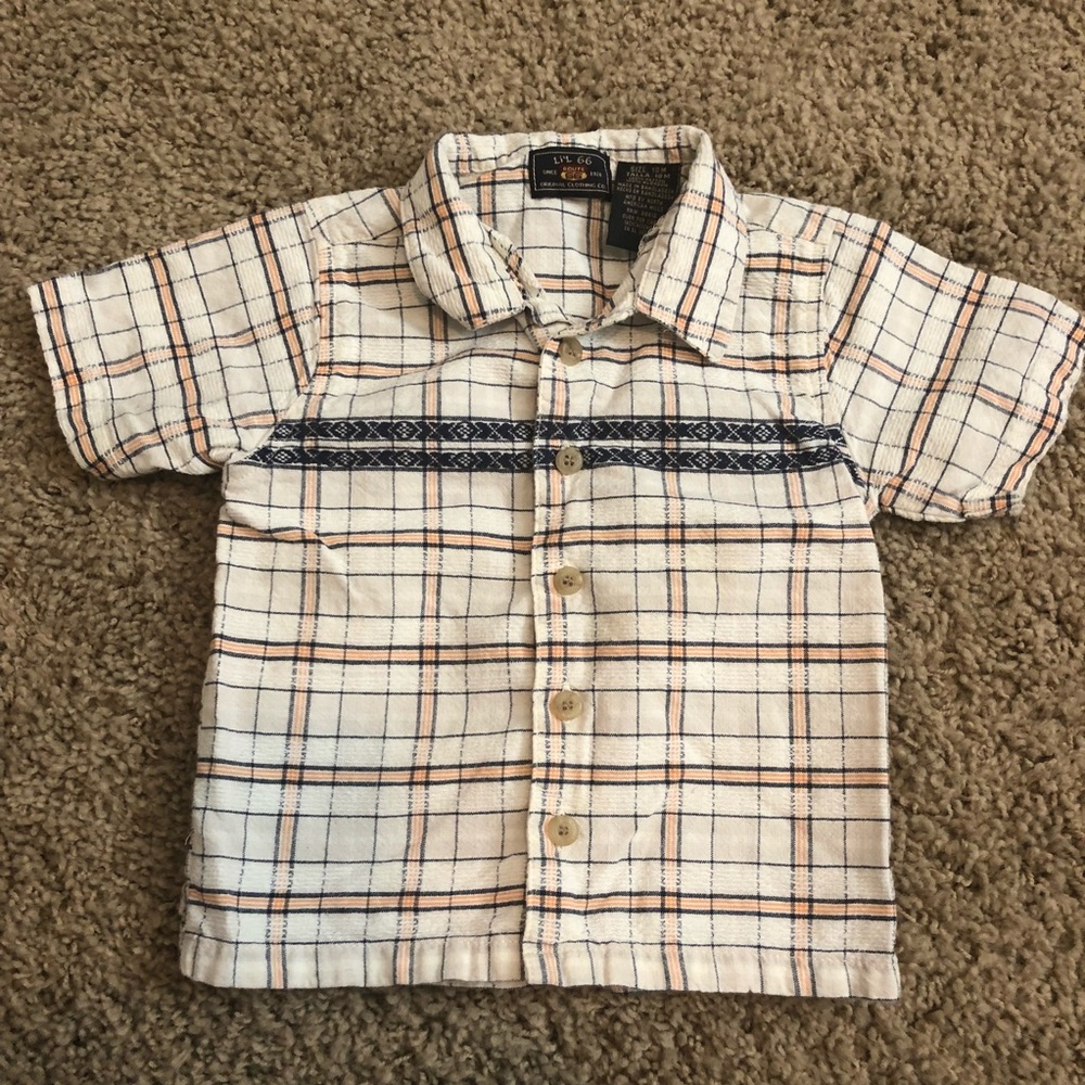 Retro toddler button down shirt